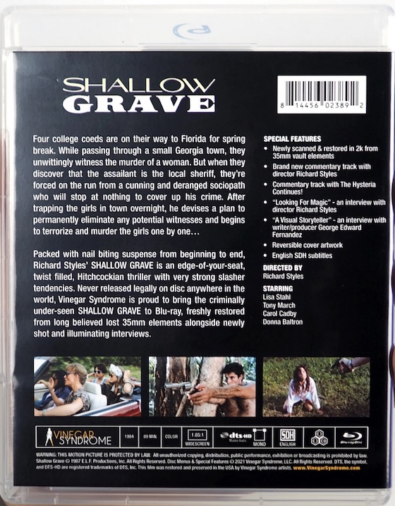 Shallow Grave (1987) Vinegar Syndrome Exclusive