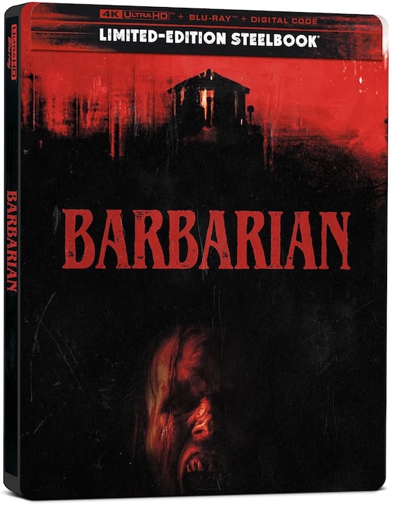 Barbarian (2022) 4K Ultra HD + Blu-ray + Digital Limited Edition Steelbook