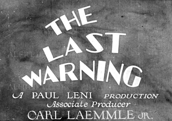 The Last Warning (1928)