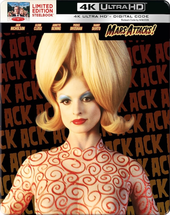 Mars Attacks (1996) 4K UHD 30th Anniversary Limited Edition SteelBook Mars Attacks (1996) 4K UHD 30th Anniversary Limited Edition SteelBook