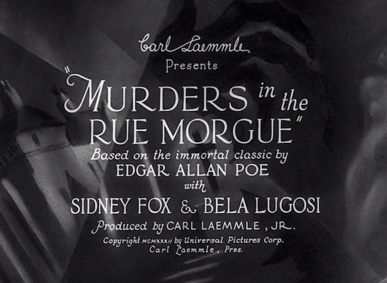 Murders in the Rue Morgue (1932) Murders in the Rue Morgue (1932)