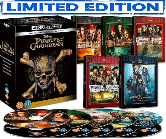 Pirates of the Caribbean: 5-movie Collection 4K UHD + Blu-ray Pirates of the Caribbean: 5-movie Collection 4K UHD + Blu-ray