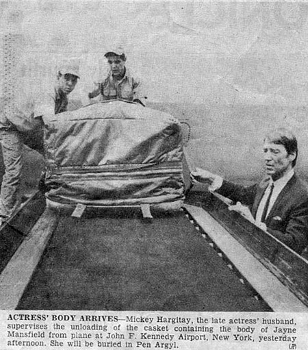 Jayne Mansfield casket
