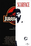 Jurassic Park and Scarface on Blu-ray