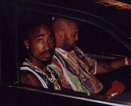 Tupac Shakur and  Suge Knight